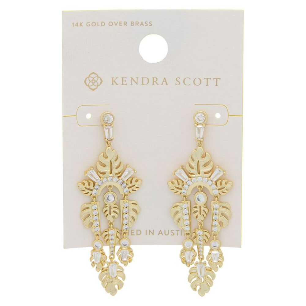 Kendra Scott Leigh Statement Earrings - Gold